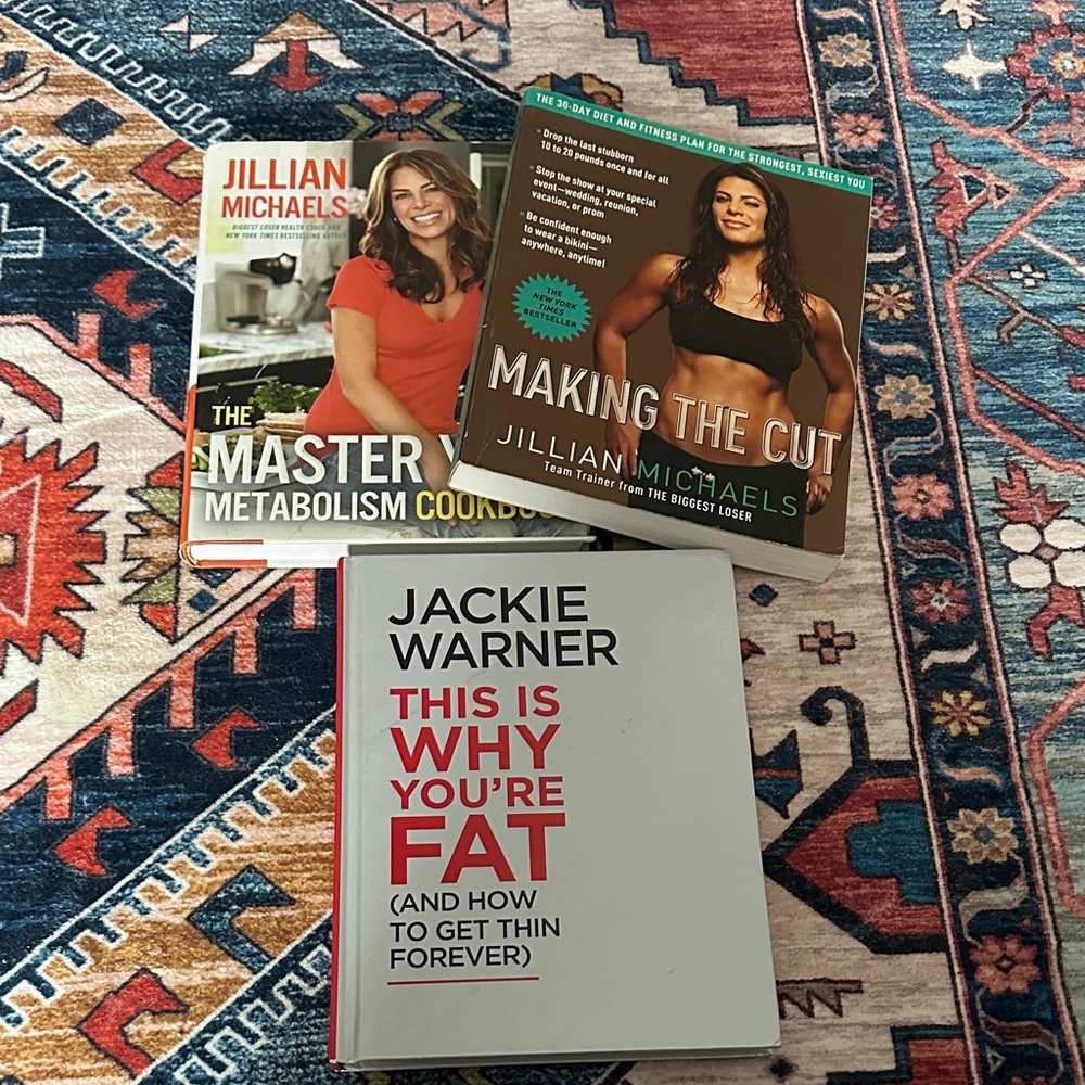 Jillian Michaels Fitness Book Set & Jackie Warner